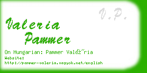 valeria pammer business card